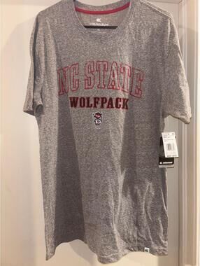 Colosseum NC State Wolfpack Heather Gray Graphic T-Shirt Men’s XL NCAA NWT